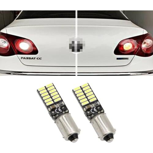 2X H6W 434 Bax9s Canbus Error Free 24 SMD LED Parking Side Light Bulbs For VW Passat CC (2011)