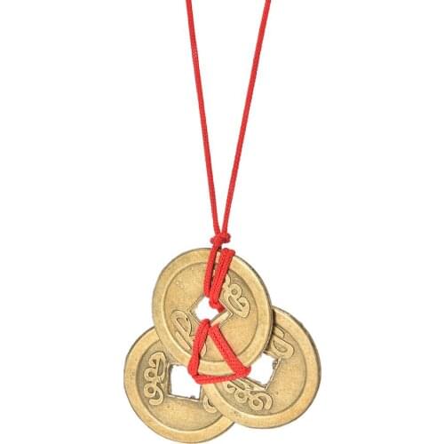 3 pcs /set Lucky Copper Chinese Coins Original Chinese Feng Shui Coins For Wealth And Success