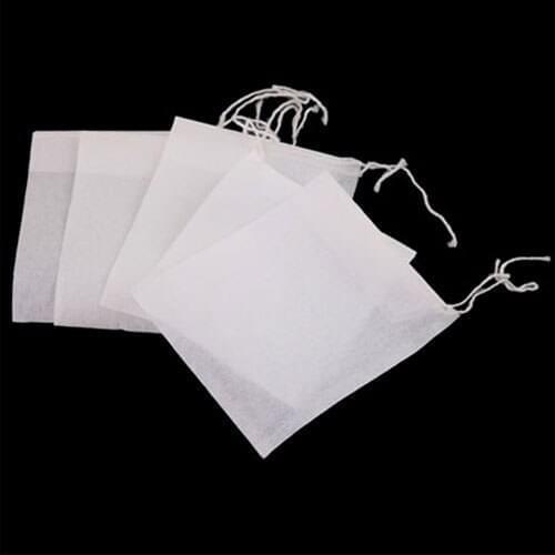 50Pcs/Lot Teabags 6 x 7CM Empty Scented Tea Bags With String Heal Seal Filter Paper for Herb Loose Tea Bolsas de te
