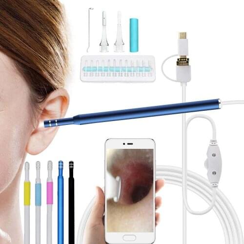 Mini Digital Otoscope Cleaner 5.5mm Ear Care Endoscope Camera USB Earpick Endoscopio Medico Otoscopio Veterinario for Android