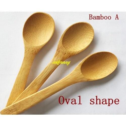50pcs/lot Free Shipping 13cm Longth Wooden Spoons Honey Spoon Spoons Bamboo Spoons