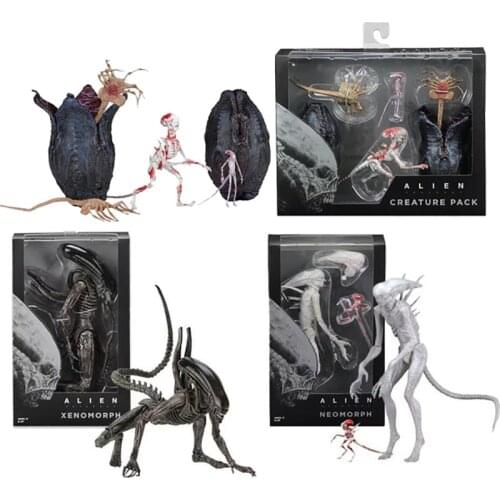 AVP Aliens vs Predator Figure Series Alien Covenant Xenomorph Neomorph Creature Pack PVC Action Figures collectable Model Toy
