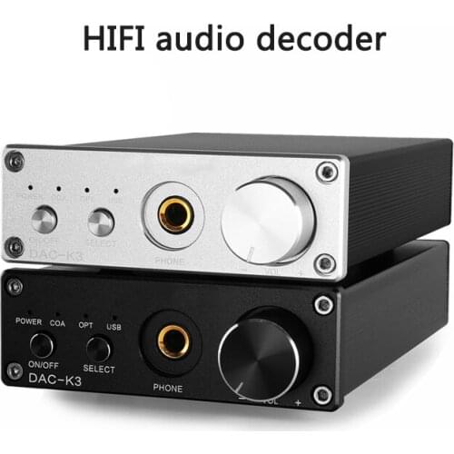 HIFI audio decoder audio converter USB fiber coaxial input fever DAC decoding amp ancient sound high resolution DAC-K3 decoder