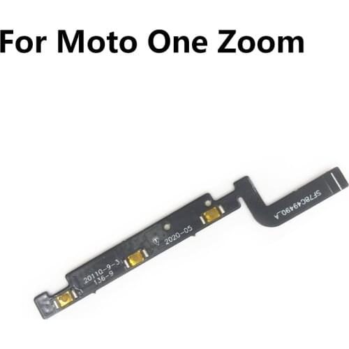 Power Switch On Off Flex Cable Volume Side Key Button Replacement Parts For Moto One Zoom G Power