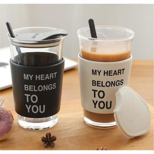 Coffee Cup 1 piece 400 ML Creative Cup With Spoon
