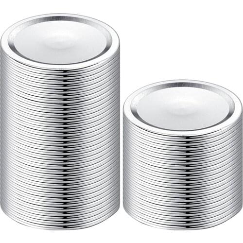 200-Count,Wide Mouth Canning Lids for Ball, Kerr Jars - Split-Type Metal Mason Jar Lids for Canning - 86mm Canning Lid