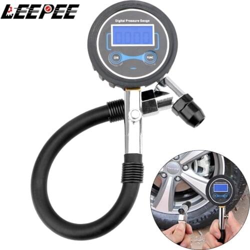 LEEPEE Auto Tire Pressure Gauge LCD Digital Tire Tester High Precision Tester Monitoring System for Car Truck Vehicle Motorcycle