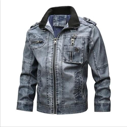 Men Thick Warm Classic Brand Motorcycle Leather Jackets Autumn Winter PU Suede Coat Plus Size 8XL FOR 190 CM 130KG