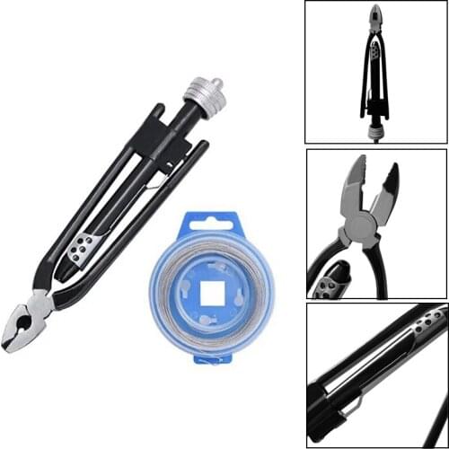 6Inch Aircraft Safety Wire Twisting Pliers Set Lock Twist Twister Tool / Roll 0.8Mm Stainless Steel Safety Lock Wire