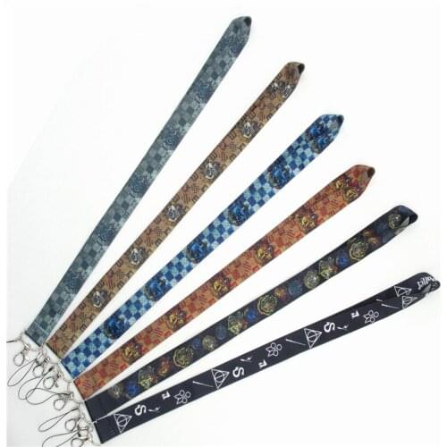 New style cartoon pattern mobile phone lanyard key rope lanyard neck lanyard rope hanging card badge gym key ring lanyard key