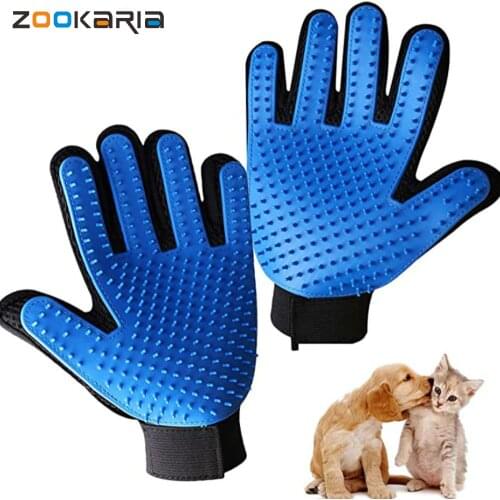 Cat Grooming Glove for Cats Wool Glove Pet Hair Deshedding Brush Comb Glove for Pet Dog Cleaning Massage Glove for Animal