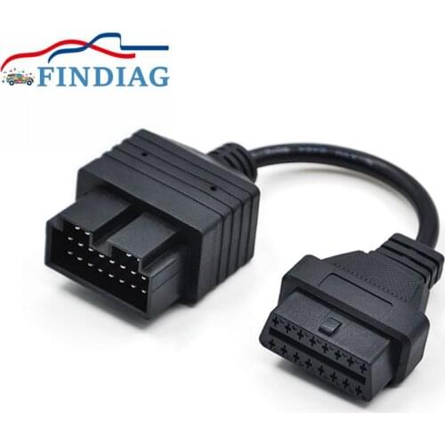 For KIA 20 Pin to 16 Pin Car Diagnostics Adapter OBD 1 to OBD 2 Connector Cables Converter for KIA All Series Vehicles