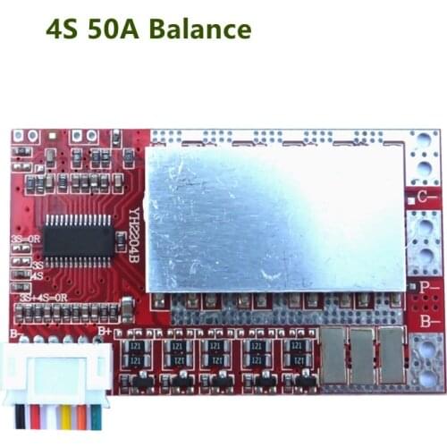 4S 50A BMS Board/ 55A 3.7V Lithium battery protection board board with Balance