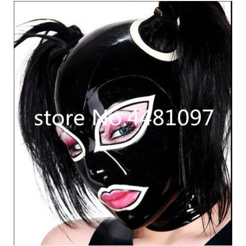 Sexy full head latex mask unisex fetish cosplay mask tokyo ghoul cosplay sexy michael myers mask NO HAIR custom made