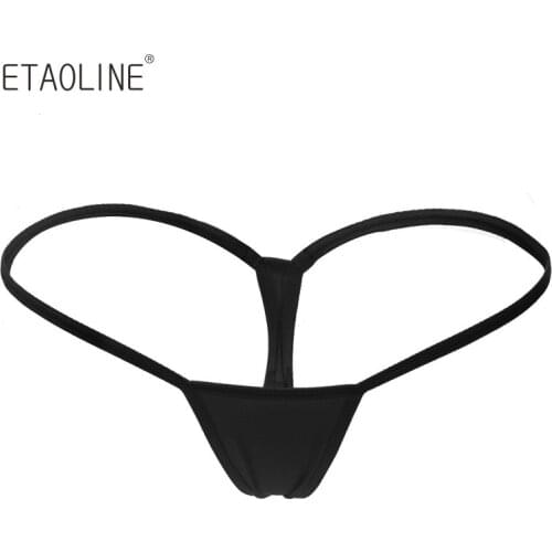 Hot new Womens Pure Colour Sexy Stripper Sexy Underwear Womens Briefs Micro Thong G string Ladies Panties Panty 2018