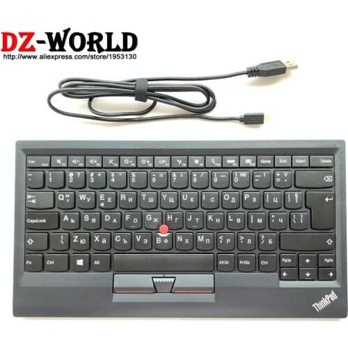 Original New for Lenovo ThinkPad Bulgaria USB Keyboard with Pointing stick mouse KU-1255 Tablet PC Laptop Trackpoint 03X8719