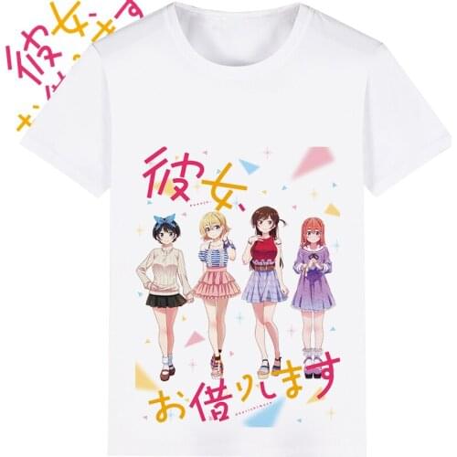 I Will Borrow Her Cosplay T Shirt Kanojo Okarishi Mizuhara Chizuru Cartoon T-Shirt Sakurasawa Sumi Casual tshirt Top Tee Costume