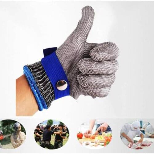 Cut Proof Stab Resistant Wire Metal Glove Kitchen Butcher Cuts Gloves for Oyster Shucking Fish Gardening Safety Gloves #G2