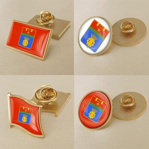 Coat of arms of Volgograd Flag Lapel Pins/Broochs/Badges