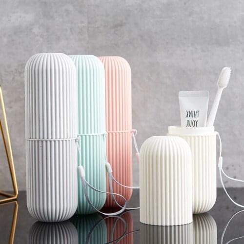 Travel Portable Toothbrush Toothpaste Holder Storage Case Box Organizer Household Storage Brush Tooth Cup Bathroom Accessorie