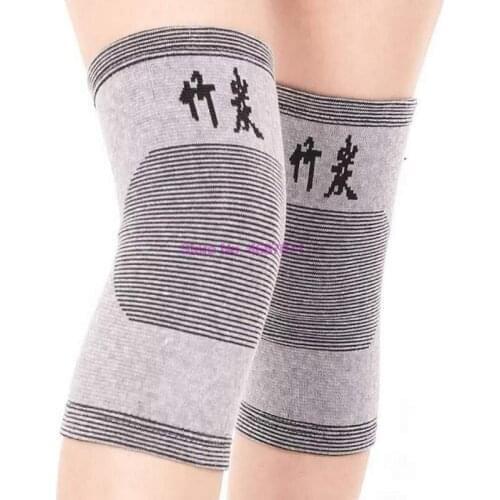By DHL 100Pair Knee Support Leg Arthritis Injury Gym Sleeve Elasticated Bandage Pad Charcoal Knitted Elbow Knee Pads