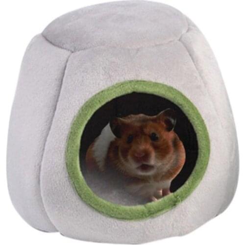 Pet Cage For Hamster Small Pet Bed Mouse House Small Animal Winter Warm Windproof Nest Yurt For Rodent Guinea Pig Rat Hedgehog