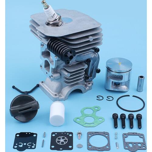 41mm Cylinder Piston Repair Kit For Husqvarna 435 435e 440 440e 440 II Chainsaw Buffer Mount Bolt Gas Cap Replacement Part