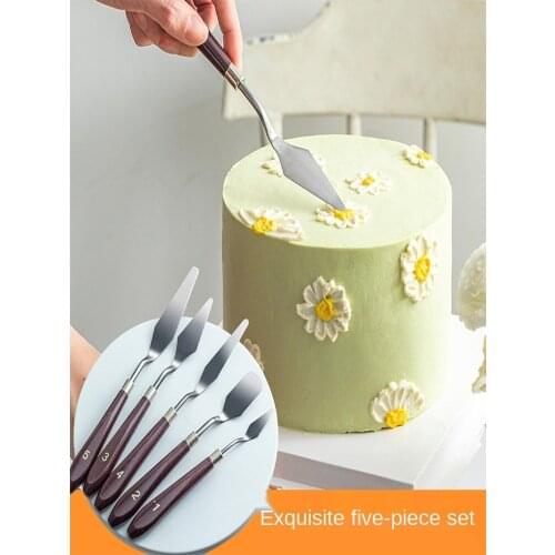 Stainless Steel Pastry Tool Icing Spatula,Cake Cream Scraper,Cake Decorating Tools Set