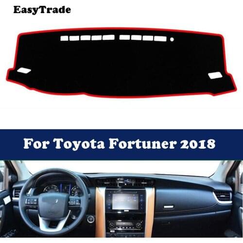 Car Dashboard Cover Dash Mat Pad For Toyota Fortuner 2018 Accessories Non-slip Sun Shade Pad Carpet