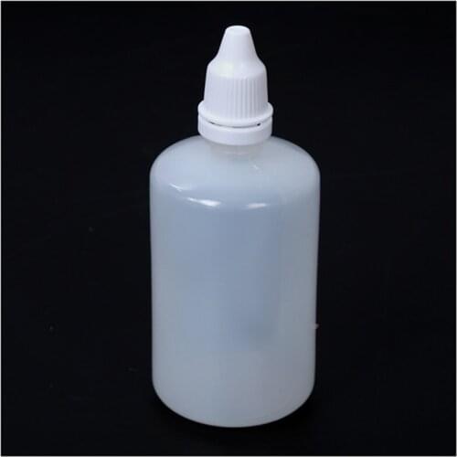 Pack of 50 Plastic LDPE Squeezable Dropper Bottles Eye Liquid Empty New (100ml capacity)