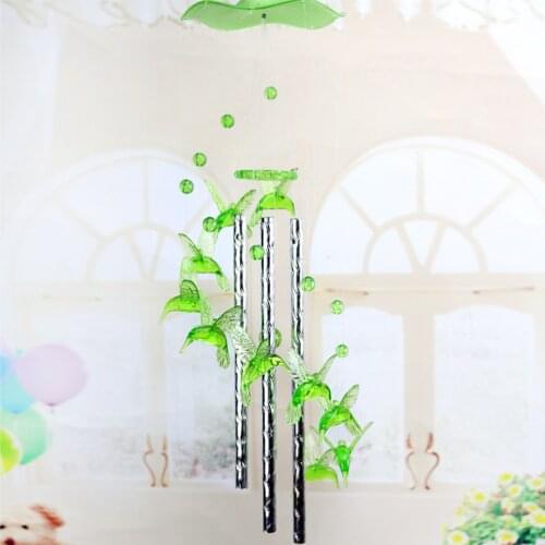 New Pastoral Animal Flower Heart Wind Chime Bell Ornament Living Hanging Wind Chimes Outdoor Indoor Garden Home Decor Gift
