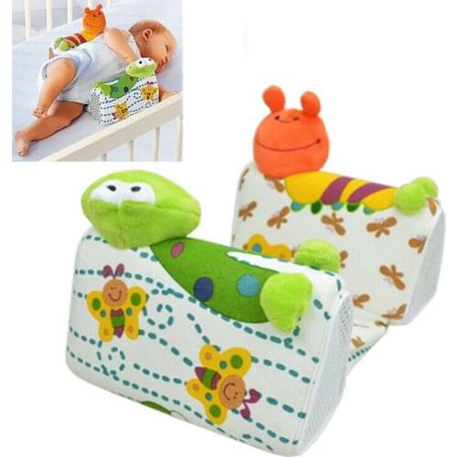 Baby Infant Newborn Anti Roll Pillow Sleep Positioner Prevent Flat Head Cushion