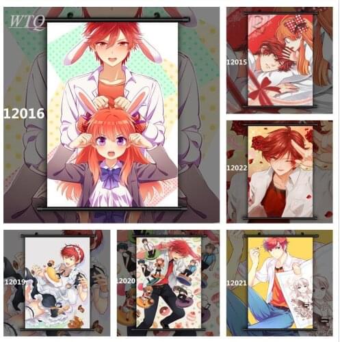 Gekkan Shoujo Nozaki-Kun Mikoshiba Mikoto Sakura Anime Posters Canvas Painting Wall Decor Posters Wall Art Picture Home Decor