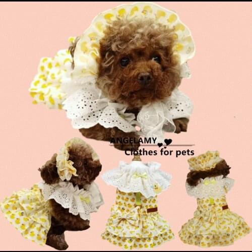 Dropshipping Wedding Dress Skirt Puppy Clothing Summer cute princess style teddy dog dress clothes for pets Dog clothes