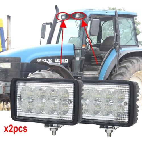 6x4 Rectangular 40W Led Work Light For Case IH 5120,5130,5140,5220,5230,5240,5250,7110,7120,7130,7140,7150+ OEM:92269C1