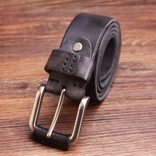 Hongmioo New Designer Belts Men High Quality Luxury Brand Leather Belt Pin Buckle Black Brown casual style