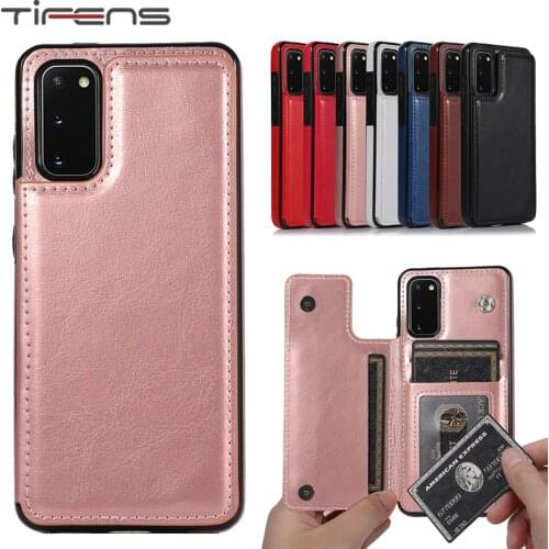 Luxury Leather Case For Samsung Galaxy S20 FE Ultra S10 E S9 S8 S7 Note 8 9 10 Plus A10 A20 E A30 A40 A50 s A70 Slot Phone Cover