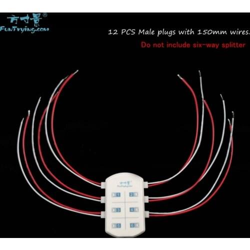 Male plugs with 150mm wires/Railway/Railroad/Train Layout