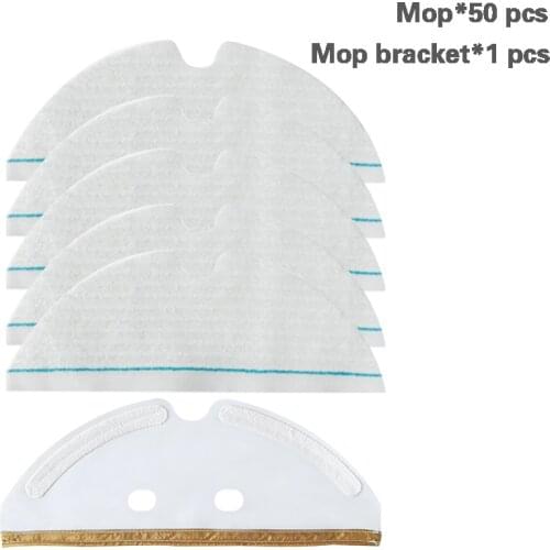 Sweeping Robot Disposable Mops +Mop Bracket For Xiaomi S6 T6 S5 Vacuum cleaner accessories