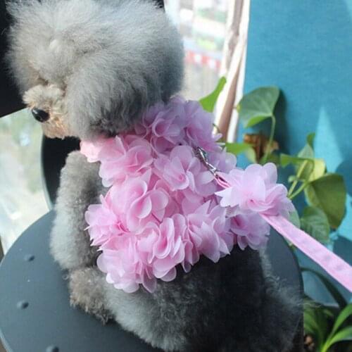 Dog Chest Straps Vest Mesh Breathable Harness Small Medium Dogs Cat Adjustable Leash Pet Leads Traction Rope