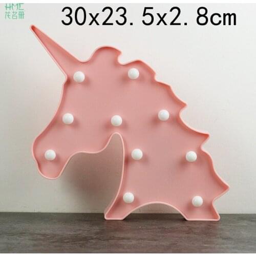 1pc Flamingo LED Night Light Cartoon Unicorn Cactus Decorated Table Lamp Christmas Wedding Decoration Tropical Party Supplies