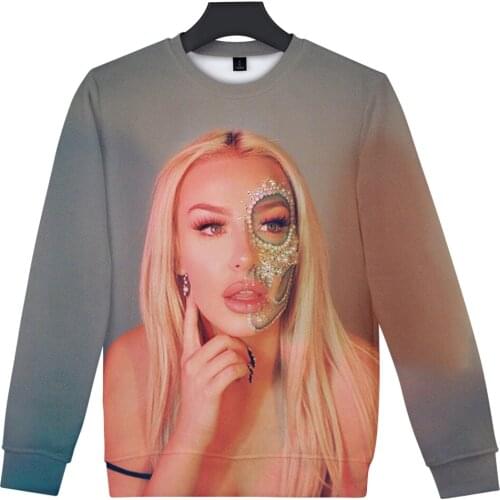 Tana Mongeau 3D printing autumn and winter Holiday passionate style Men/Women Youthful Kawaii clothes Round