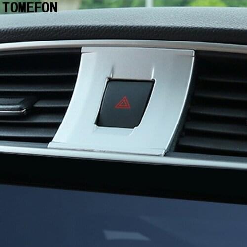 TOMEFON 1piece For Nissan Pulsar / Sentra / Sylphy 2016 Interior Middle Console Air Vent Outlet Frame Trim Car Styling