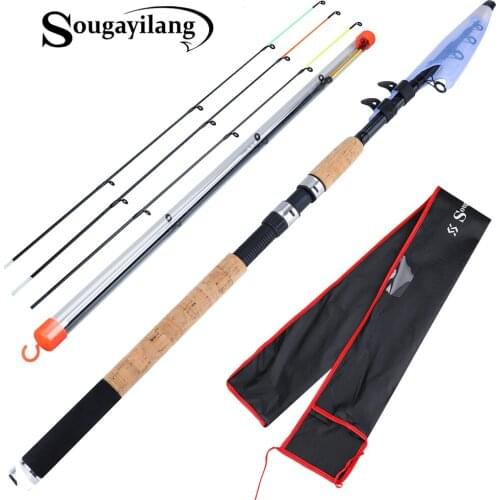 Sougayilang 3.0M 3.3M 3.6M L M H Power Feeder Fishing Rod Spinning with Free Accessories Travel Rod De Pesca Carp Feeder Pole