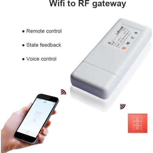 WiFi to RF gateway USB interface docking Tuya smart life app wireless remote control RF433 single fire wire switch