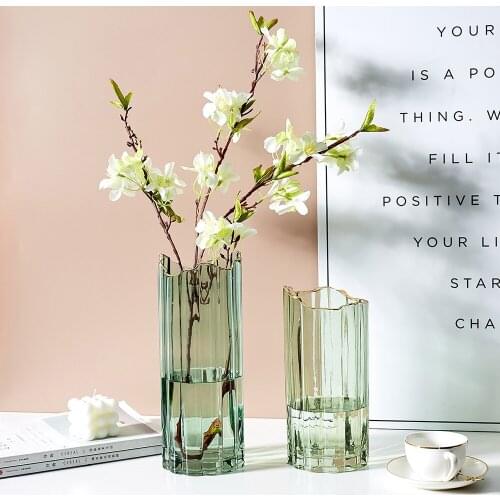 Vases Table Decoration Accessories for Decoration Terrarium Table Flower Vase Nordic Glass Vase for Decor Living Room Decoration