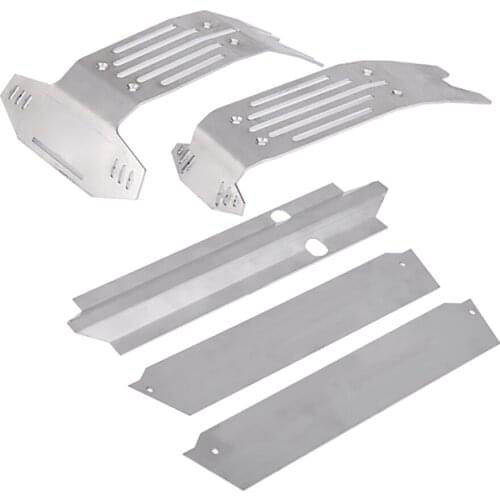 High quality 1:5 X-MAXX Metal Chassis Armor Upgrade stainless steel skid plate kit chassis armor protection plate for RC car