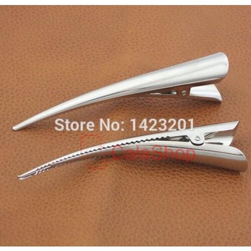 20 pcs/ Lot 110mm 41/4" Hair Alligator Beak Clip Clamp bow Prong Accessory Free Shipping A88F3