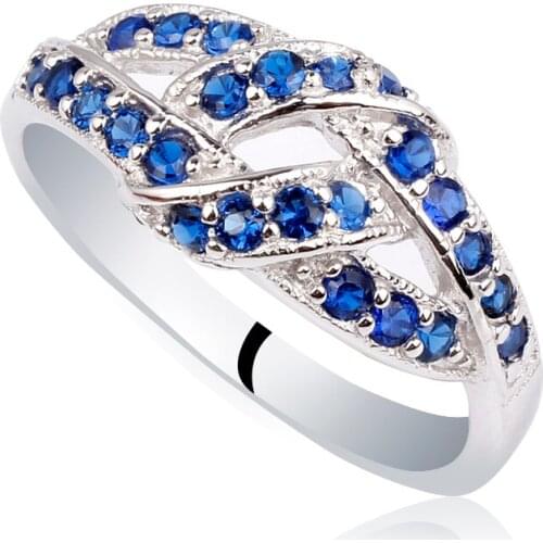 Women Wedding Ring 925 Sterling Silver Band Twisted Design Jewellery Nickle Free R143