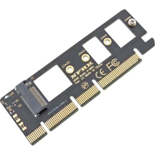 1*NVMe M.2 NGFF SSD to PCI-E PCI express 3.0 16x x4 adapter riser card converter